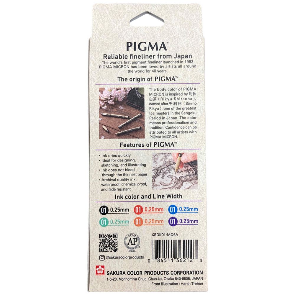 Sakura Pigma Micron Mandala 01 Set 6