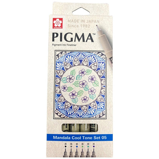 Sakura Pigma Micron Mandala Cool Tone 05 Set 6