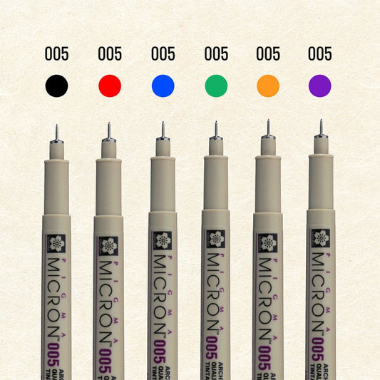 Sakura Pigma Micron Color Sketch 005 Set 6