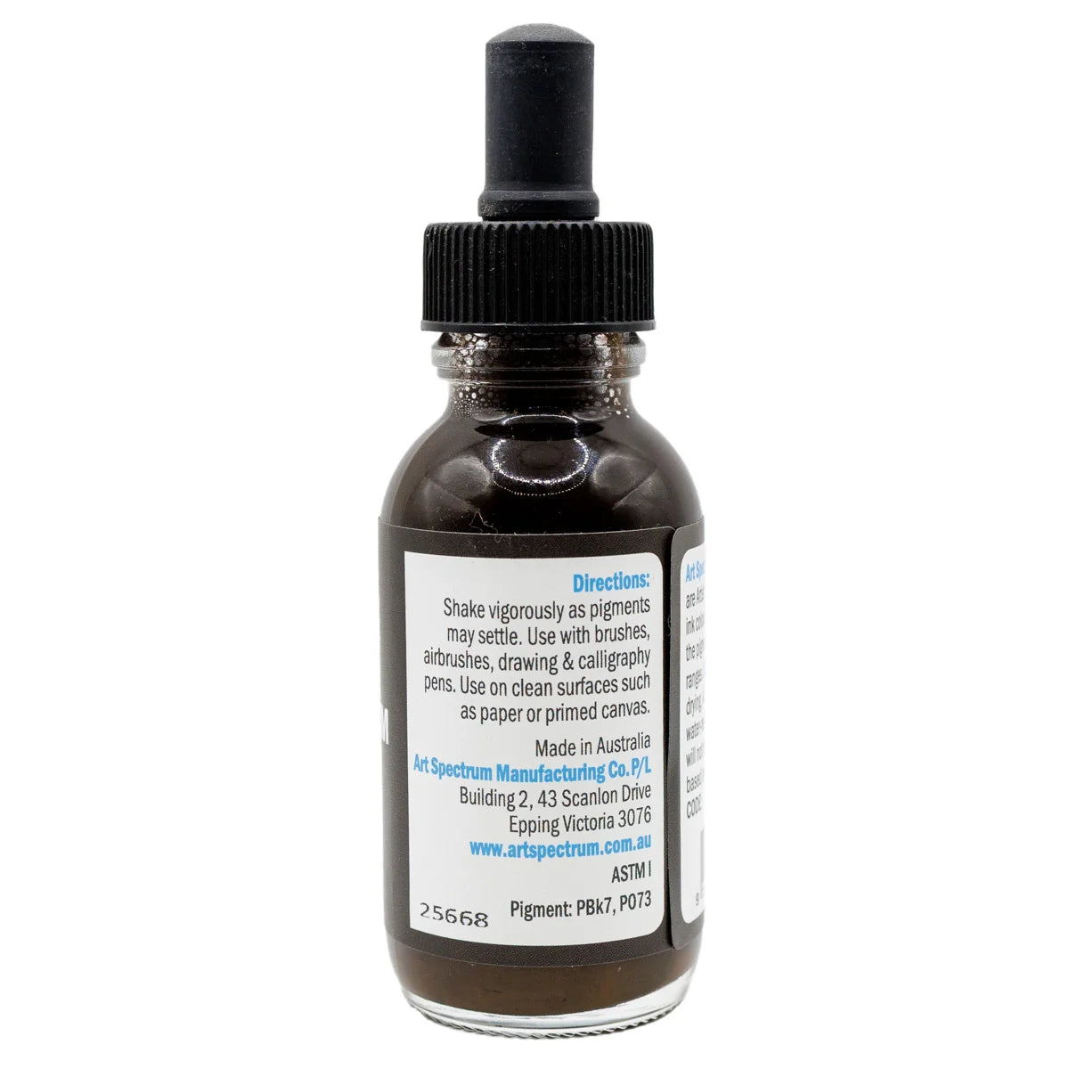 Art Spectrum Liquid Spectrum Ink 50ml Black