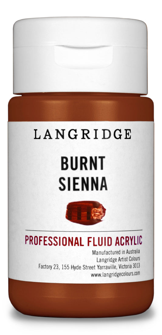 Langridge Fluid Acrylic 125ml Series 1 Burnt Sienna