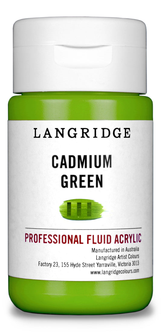 Langridge Fluid Acrylic 125ml Series 4 Cadmium Green