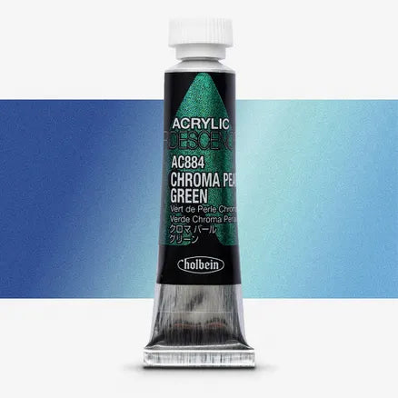 Holbein Acrylic Color Iridescence 5ml Chroma Pearl Green AC884