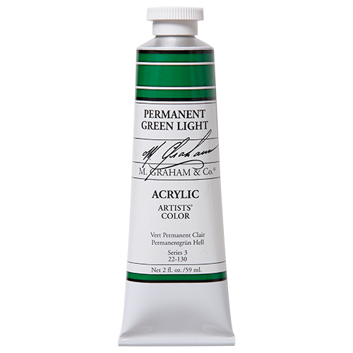 M Graham Acrylic 59ml Permanent Green Light (Online Only)