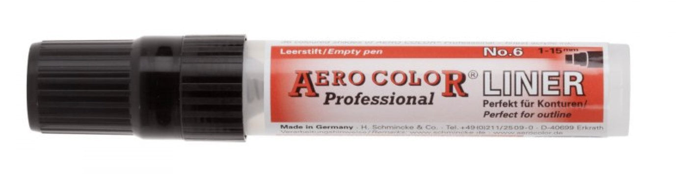 Aero Color Fineliner Empty Pen No.6, 1-15mm Holds 28ml