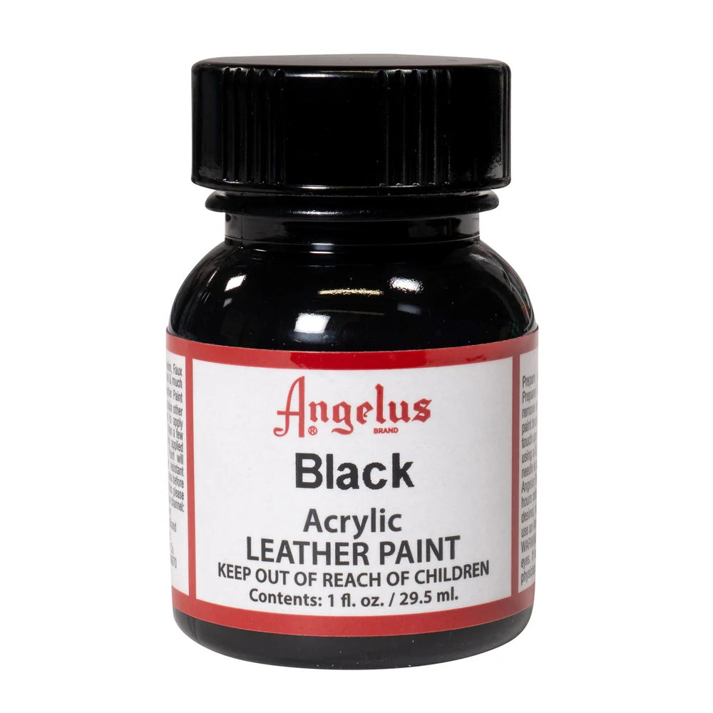 Angelus Leather Acrylic Paint 29.5ml Black