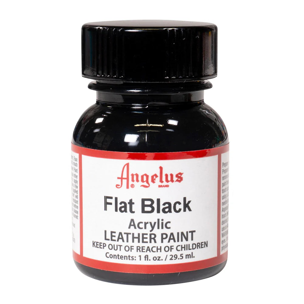 Angelus Leather Acrylic Paint 29.5ml Flat Black