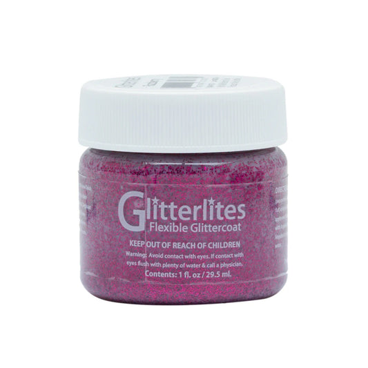 Angelus Glitterlites Paint 29.5ml Razzberry