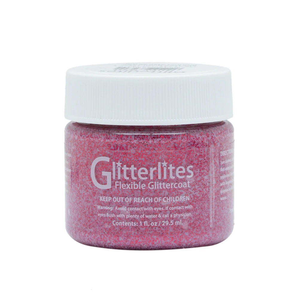 Angelus Glitterlites Paint 29.5ml Ruby Red
