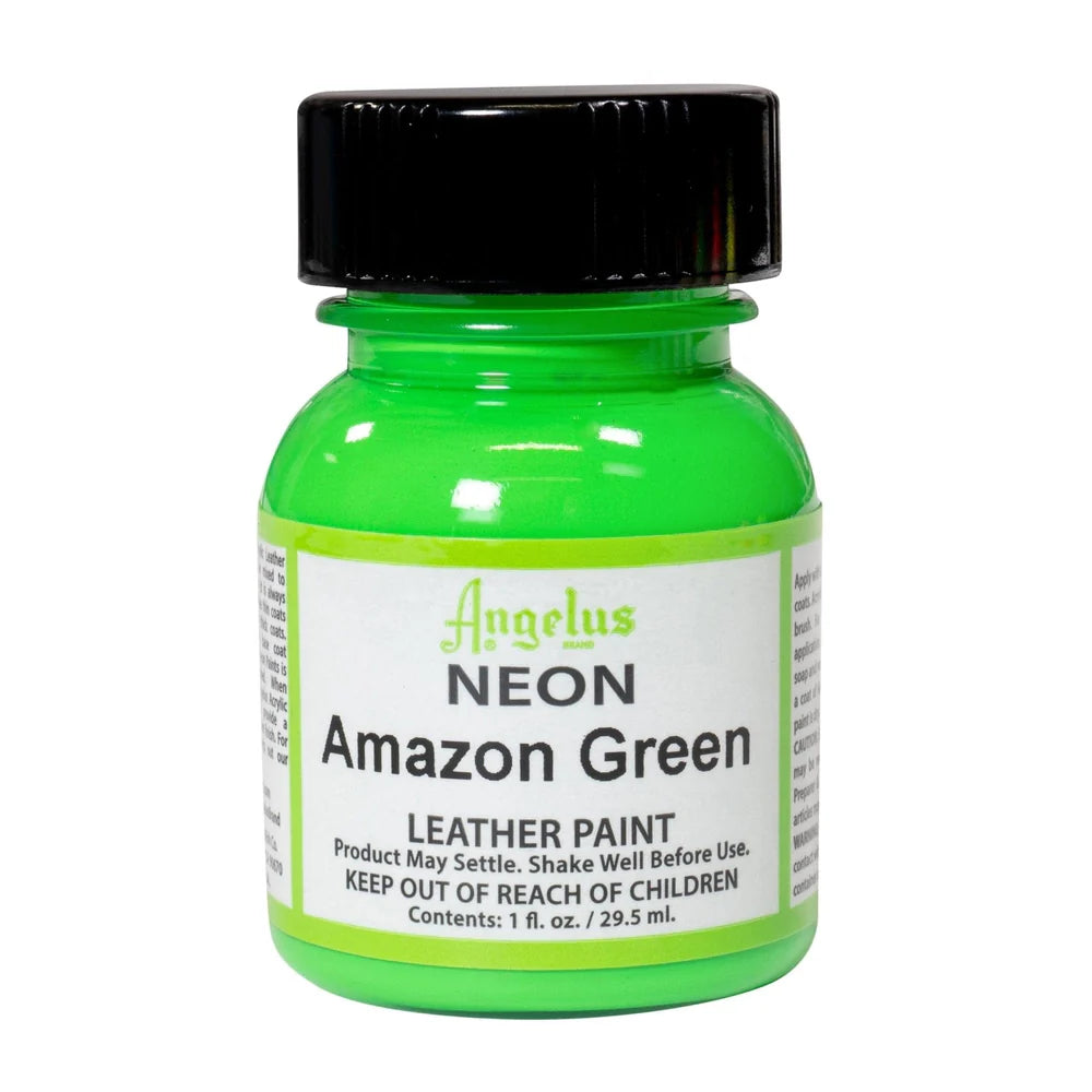Angelus Leather Acrylic Paint Neon 29.5ml Amazon Green