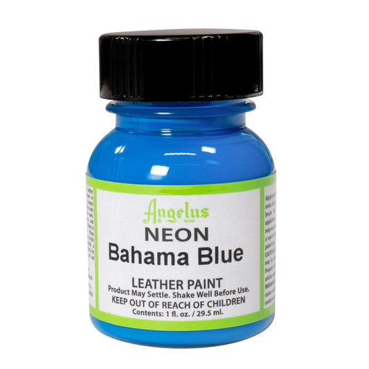 Angelus Leather Acrylic Paint Neon 29.5ml Bahama Blue