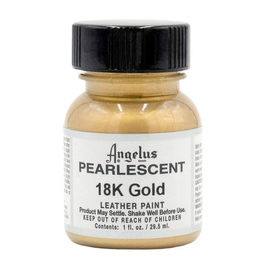 Angelus Leather Acrylic Paint Pearlescent 29.5ml 18K Gold