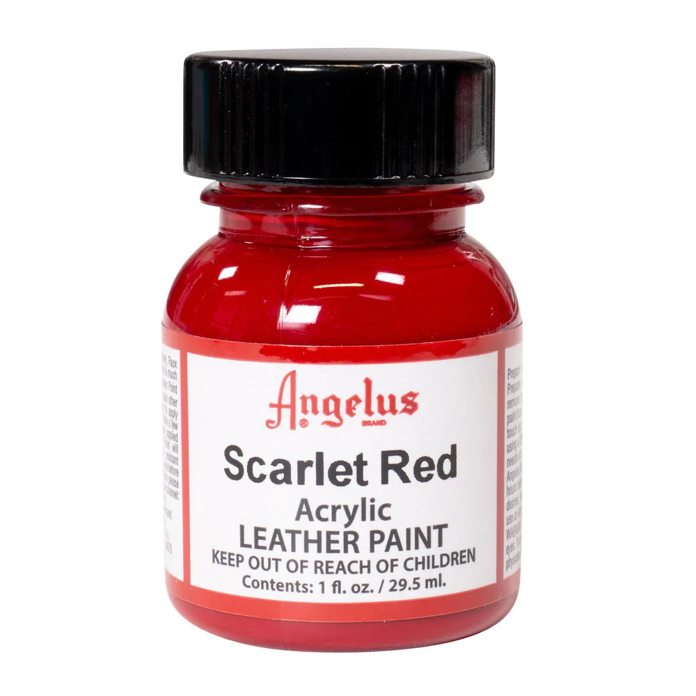 Angelus Leather Acrylic Paint 29.5ml Scarlet Red