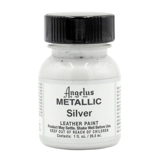 Angelus Leather Acrylic Paint 29.5ml Metallic Silver