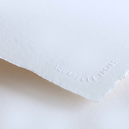 Arches Sheets 560 x 760mm Smooth Hot Press 300gsm 2 Pkts of 10 Bright White