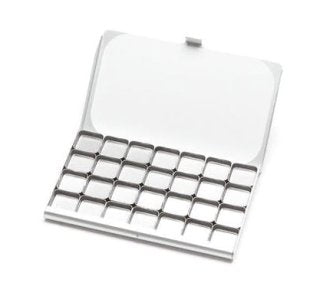 Art Toolkit Pocket Palette with 28 Mini Pans - Silver