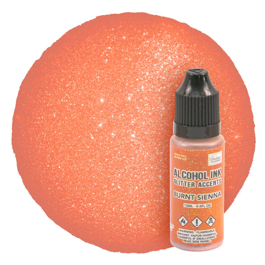Couture Creation Alcohol Ink 12ml Glitter Burnt Sienna SALE