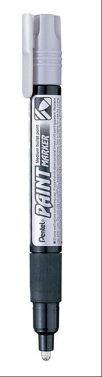 Pentel Permanent Paint Marker Medium Point 4.6mm - Metallic Silver
