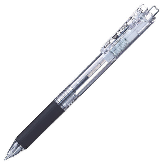 Pentel V Feel Retractable Ballpoint Pen Black 0.5mm