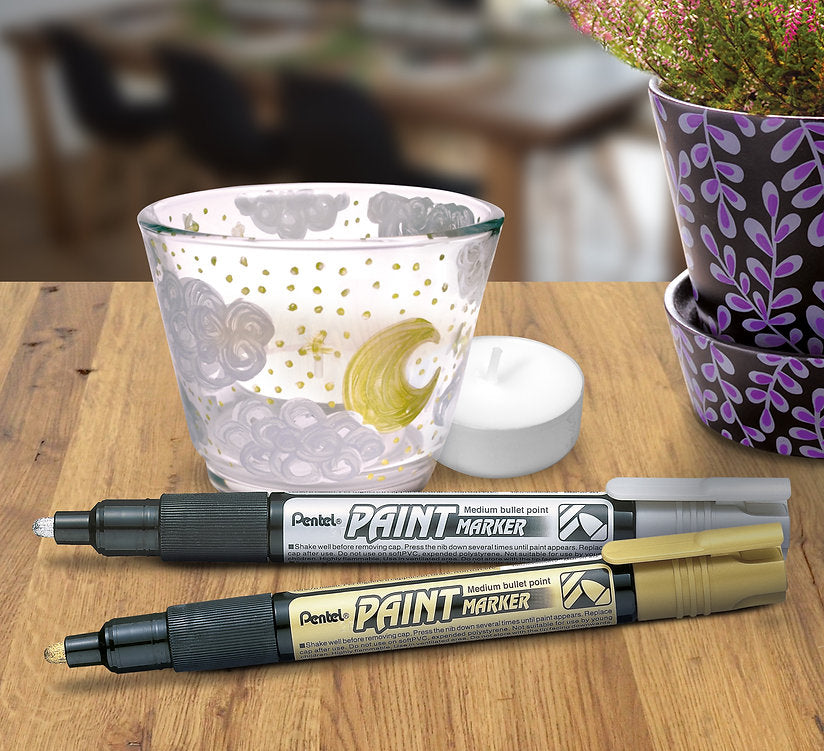 Pentel Permanent Paint Marker Medium Point 4.6mm - White