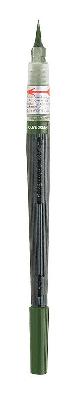 Pentel Colour Brush Pen Olive Green