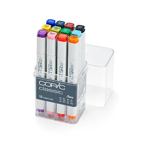 Copic Classic Marker Set Basic Colour Asst Set 12