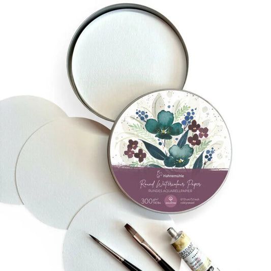 Hahnemuhle Expression Round Watercolour Metal Box 300gsm 30 Sheets