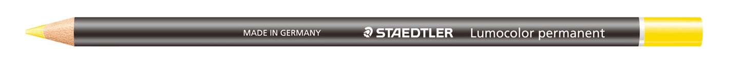 Staedtler Lumocolor Permanent Pencil Glasochrom- Waterproof Yellow