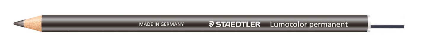 Staedtler Lumocolor Permanent Pencil Glasochrom- Waterproof Black