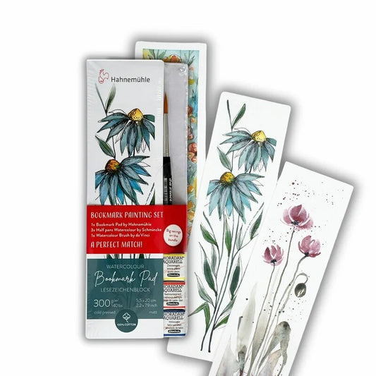 Hahnemuhle Watercolour Bookmark, Schmincke 3 H/Ps and 1 Da Vinci 943 Brush