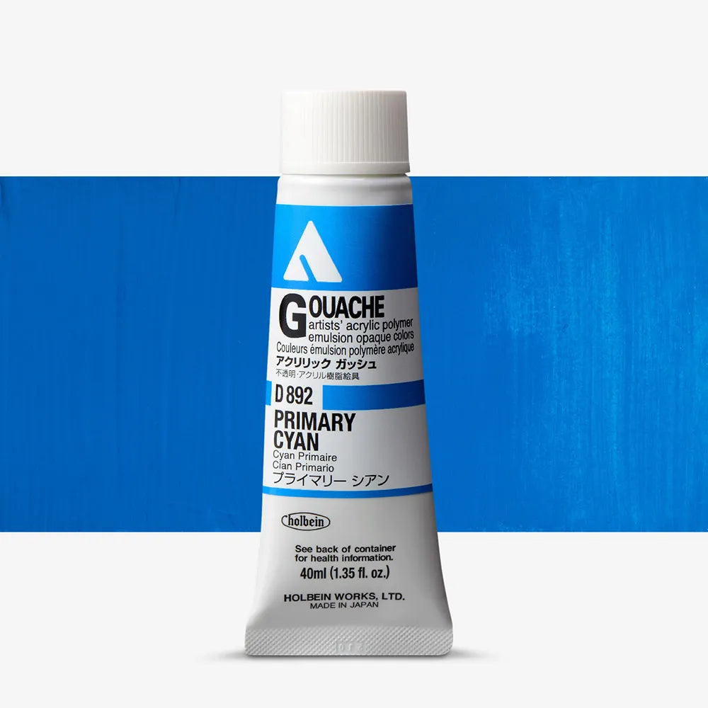 Holbein Acryla Gouache 40ml Primary Cyan