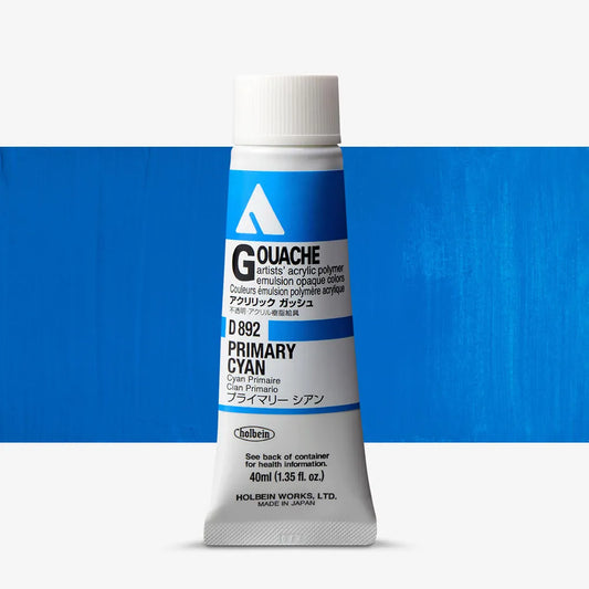 Holbein Acryla Gouache 40ml Primary Cyan