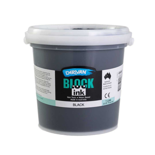 Derivan Block Ink Black 1 litre