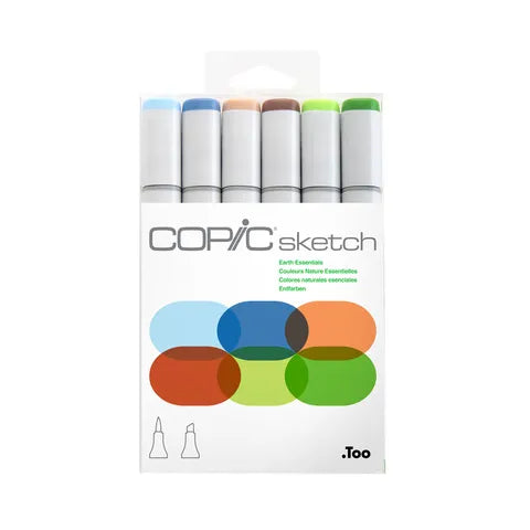 Copic Sketch Set 6 - Earth Essentials