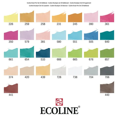 Ecoline Brush Pen Set 30 - Additional