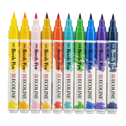 Ecoline Brush Pen Set 10 Illustration