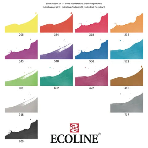 Ecoline Brush Pen Set 15