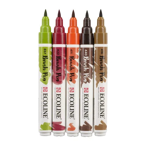 Ecoline Brush Pen Set 5 Autumn