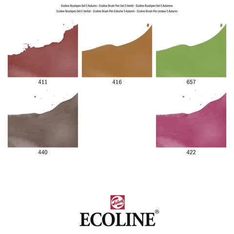 Ecoline Brush Pen Set 5 Autumn
