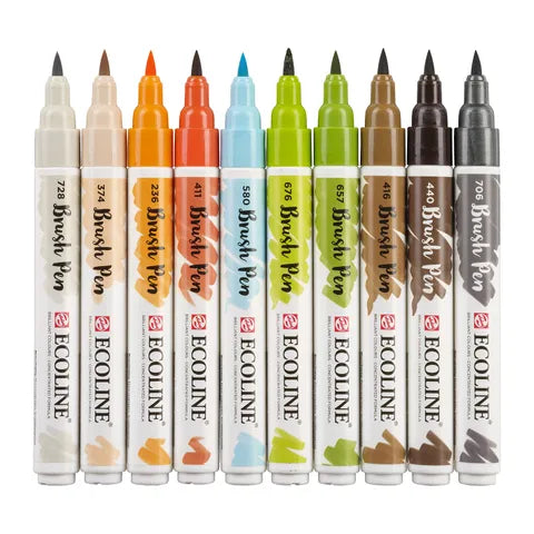 Ecoline Brush Pen Set 10 Architect