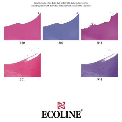 Ecoline Brush Pen Set 5 Violet