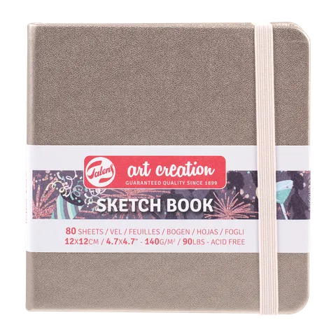 Talens Art Creations Sketchbook 140gsm 12 x 12cm Champagne Pink (online only)
