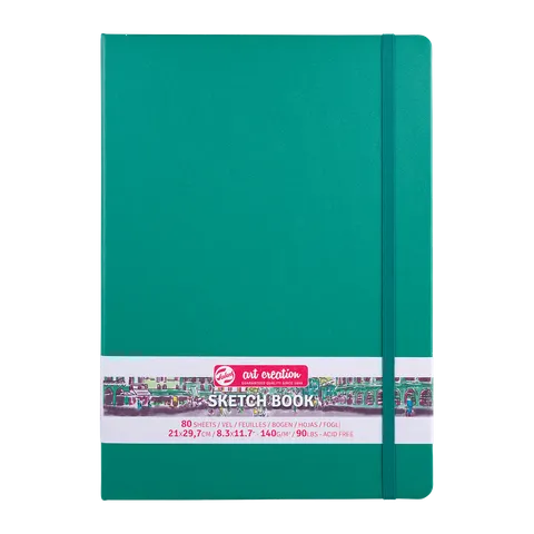 Talens Art Creations Sketchbook 140gsm A4 Forest Green