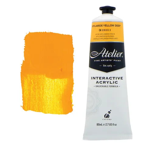 Atelier Interactive 80ml Arylamide Yellow Deep