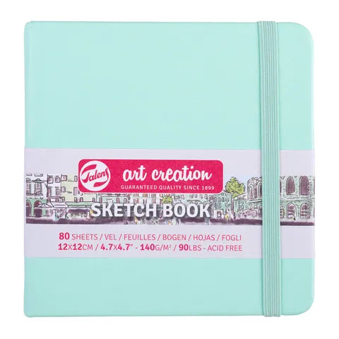 Talens Art Creations Sketchbook 140gsm 12 x 12cm Fresh Mint