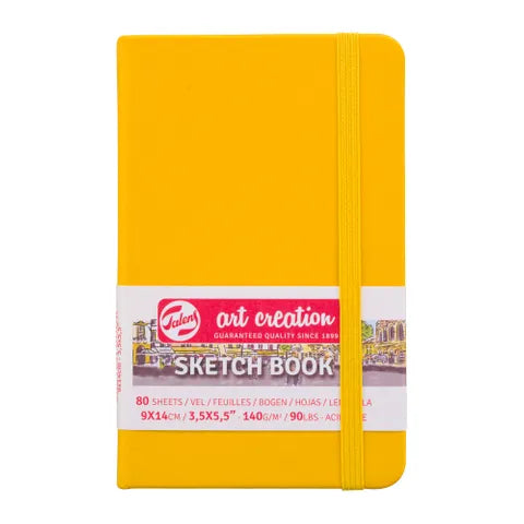 Talens Art Creations Sketchbook 140gsm 9 x 14cm Golden Yellow
