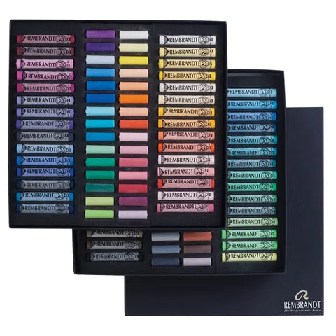 Rembrandt Soft Pastel Set 60 x Half + 60 Whole Pastels