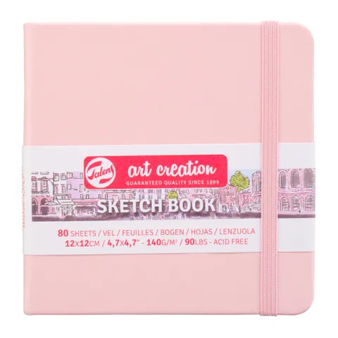 Talens Art Creations Sketchbook 140gsm 12 x 12cm Pastel Pink