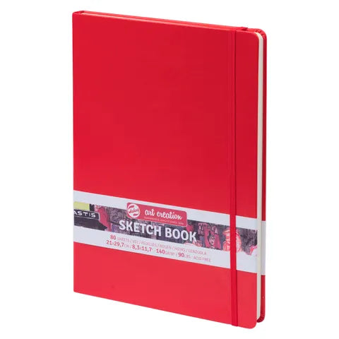 Talens Art Creations Sketchbook 140gsm A4 Red