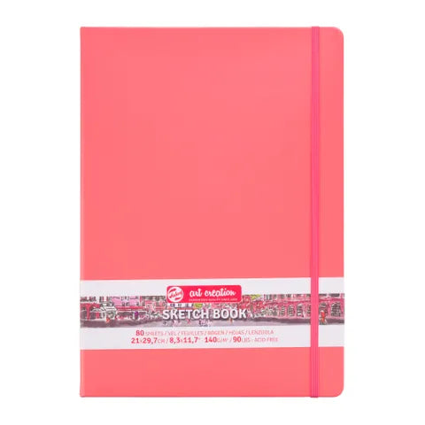 Talens Art Creations Sketchbook 140gsm A4 Coral Red
